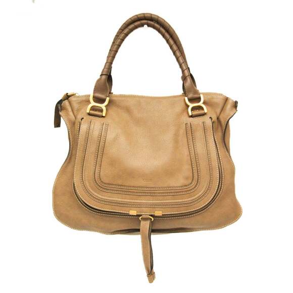 OTHERS Handbags - Chloé Marcie 3S0851 Women's Leather Handbag Light Brown